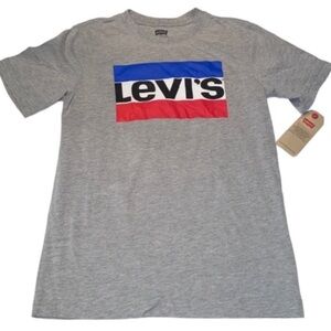 LEVI’S Dark Gray Kids T-shirt Boys Size Large 12-13 Years
